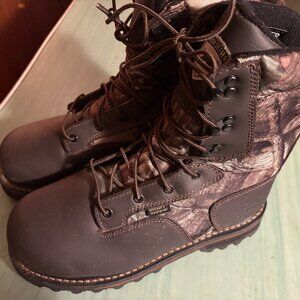 Irish Setter Brown Camouflage Heeled Boots